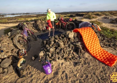 La Graciosa in bici | Alba sul camp